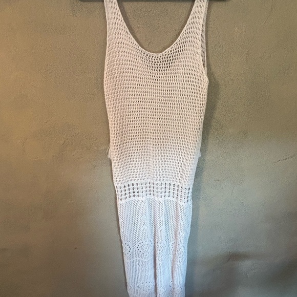 Loose knit dress/swimsuit cover dress with drawstrings - Picture 6 of 8
